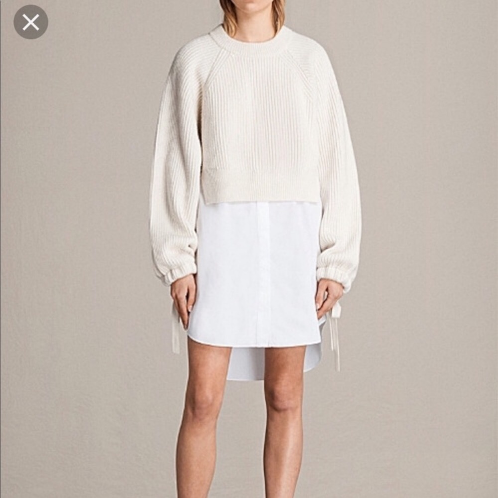 ALL SAINTS Sura Chunky Sweater Dress Jumper